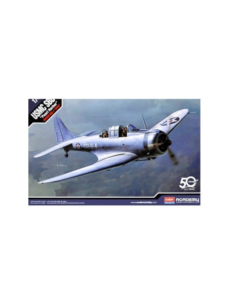Maqueta de plástico Academy Avión USMC SBD-1 Pearl Harbor . Escala 1/48