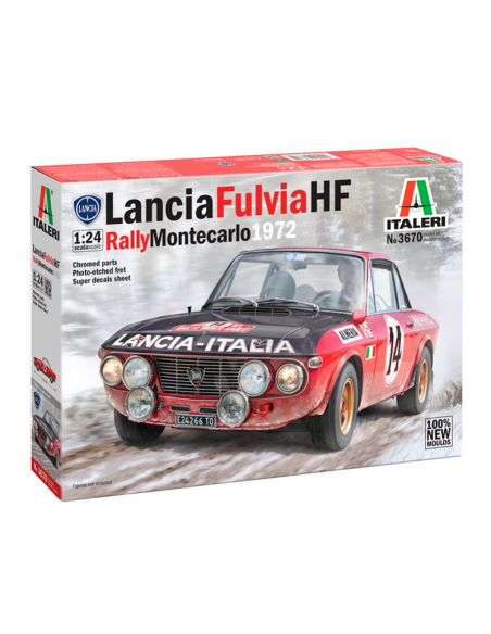 Coche Lancia Fulvia HF Rally Monte Carlo 1972.