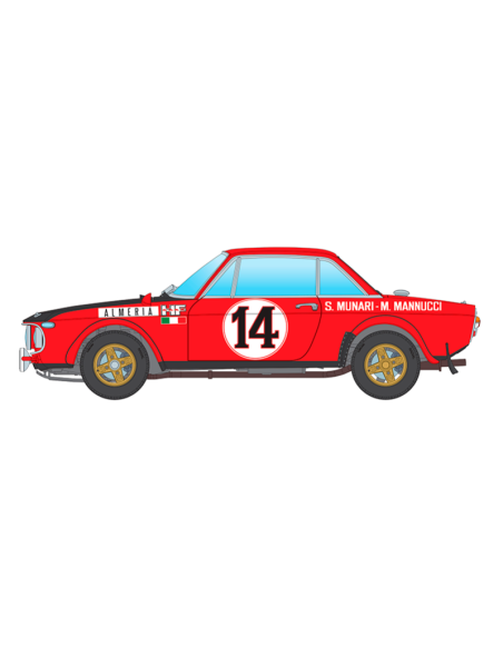 Coche Lancia Fulvia HF Rally Monte Carlo 1972.
