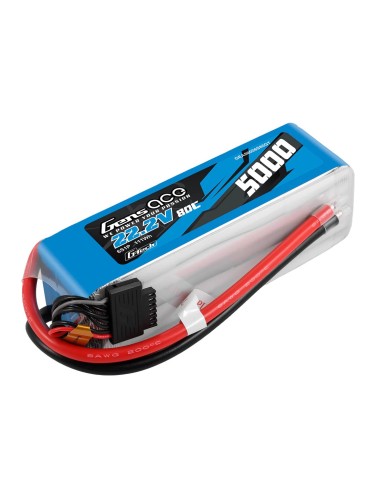 Gens Ace G-Tech 5000mAh 22.2V 80C 6S1P Heli Lipo Battery(F5B)