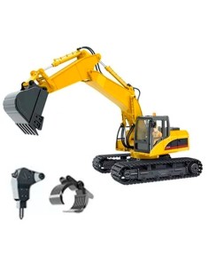 EXCAVADORA HUINA 1535 1/14 PALA METALICA 2,4GHZ