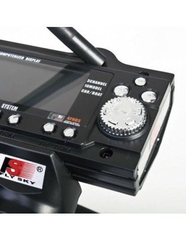 EMISORA GT3B 3CH CON RECEPTOR GR3E (3CH AFHDS) LCD FLYSKY