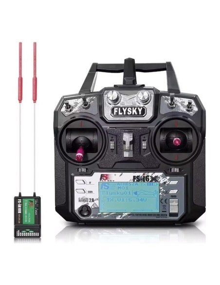 EMISORA i6X 10CH CON RECEPTOR iA10B S-BUS (10CH AFHDS 2A) FLYSKY