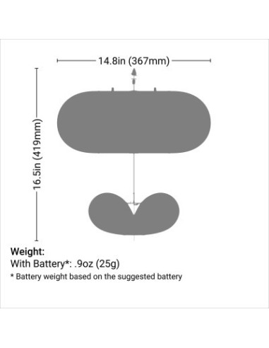 UMX Night Vapor BNF Basic with AS3X and SAFE Select 376mm