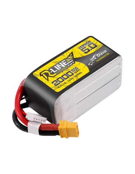 Tattu R-Line Version 5.0 2000mAh 14.8V 150C 4S1P Lipo Battery Pack with XT60 Plug