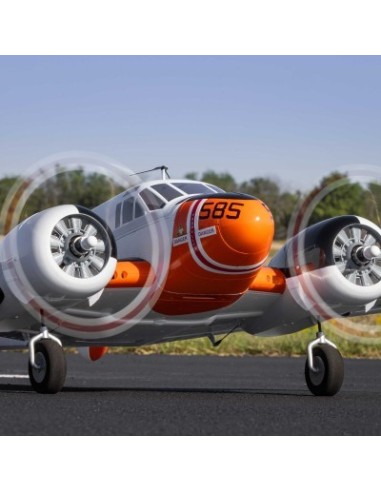 Beechcraft D18-RC-45J 1.5m BNF Basic with AS3X+ and SAFE Selec