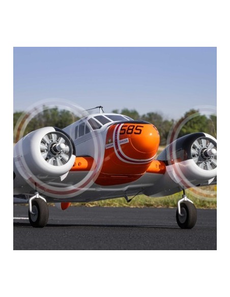 Beechcraft D18-RC-45J 1.5m BNF Basic with AS3X+ and SAFE Selec