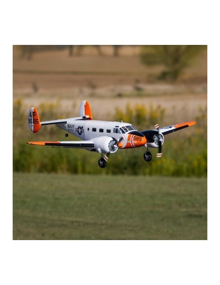 Beechcraft D18-RC-45J 1.5m BNF Basic with AS3X+ and SAFE Selec