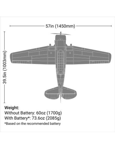 SNJ-5-AT-6 Texan 1.5m BNF Basic with AS3X+ and SAFE Select