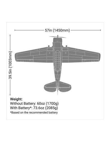 SNJ-5-AT-6 Texan 1.5m BNF Basic with AS3X+ and SAFE Select