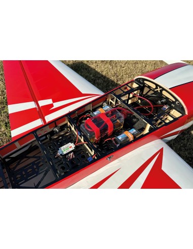 EXTREMEFLIGHT-RC B-stock EXTRA NG 104” V3 Rojo/Blanco ARF con soportes de ala de liberación rápida