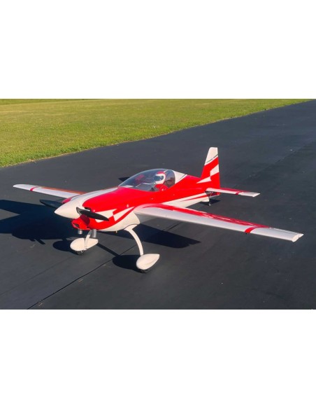 EXTREMEFLIGHT-RC B-stock EXTRA NG 104” V3 Rojo/Blanco ARF con soportes de ala de liberación rápida