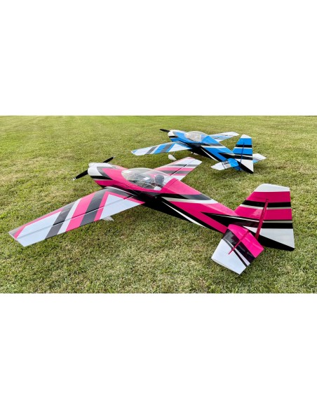 EXTREMEFLIGHT-RC EXTRA NG 104" V3 rosa/blanco ARF con ala de bloqueo rápido CNC