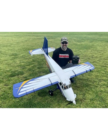 EXTREMEFLIGHT-RC TURBO BUSH MASTER 84" V2 Plus blanco/azul (Receptor listo, PNP)