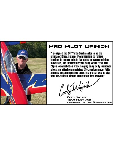 EXTREMEFLIGHT-RC TURBO BUSH MASTER 84" V2 Plus blanco/azul (Receptor listo, PNP)