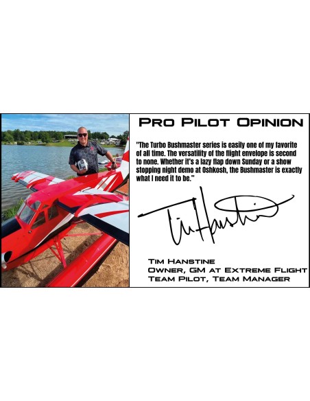 EXTREMEFLIGHT-RC TURBO BUSH MASTER 84" V2 Plus blanco/azul (Receptor listo, PNP)