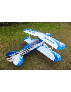 Piloto RC - Pitts Special S2B 87", Kit ARF Azul/Blanco/Gris (Esquema 02)