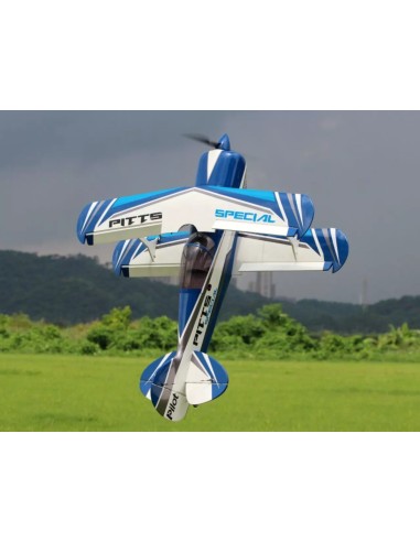 Piloto RC - Pitts Special S2B 87", Kit ARF Azul/Blanco/Gris (Esquema 02)