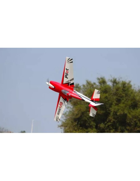 Piloto RC - Edge 540 75", rojo/blanco/negro ARF Kit (Esquema 01)