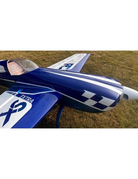 Pilot RC - Extra 330SX 75" (1900 mm), Kit ARF azul/blanco (Esquema 03)