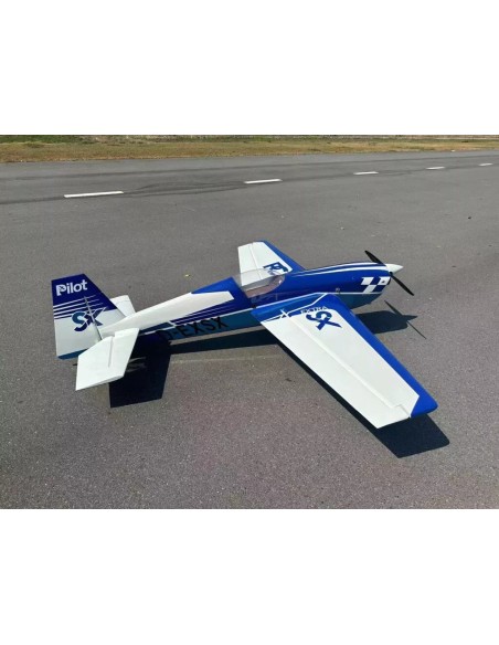 Pilot RC - Extra 330SX 75" (1900 mm), Kit ARF azul/blanco (Esquema 03)