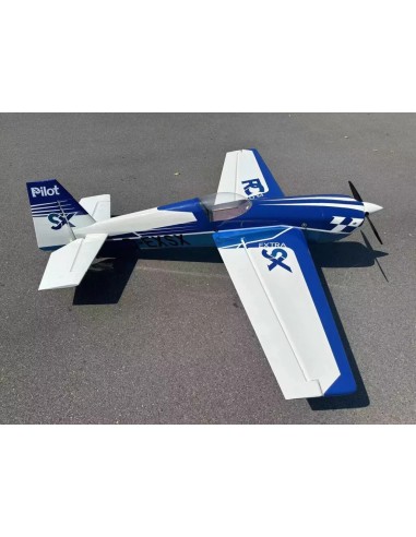Pilot RC - Extra 330SX 75" (1900 mm), Kit ARF azul/blanco (Esquema 03)
