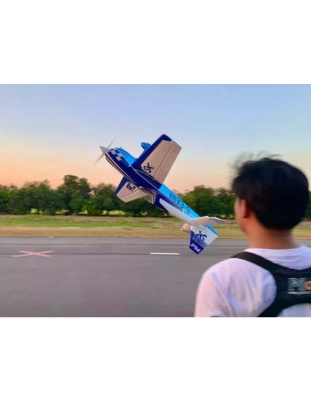 Pilot RC - Extra 330SX 75" (1900 mm), Kit ARF azul/blanco (Esquema 03)
