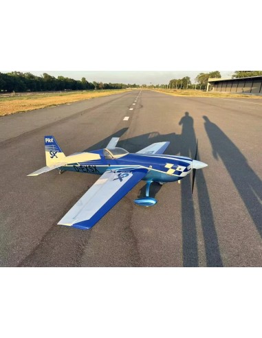 Pilot RC - Extra 330SX 75" (1900 mm), Kit ARF azul/blanco (Esquema 03)