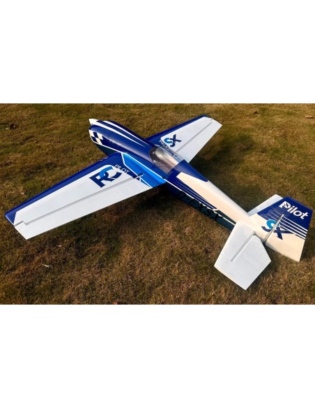 Pilot RC - Extra 330SX 75" (1900 mm), Kit ARF azul/blanco (Esquema 03)