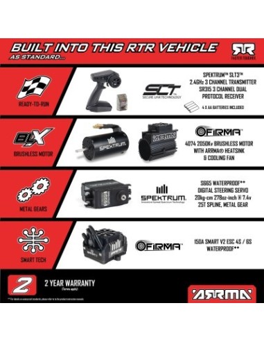 1-7 TALION 6S EXB 4X4 RTR Brushless Speed Truck Black