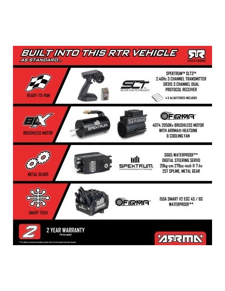 1-7 TALION 6S EXB 4X4 RTR Brushless Speed Truck Black