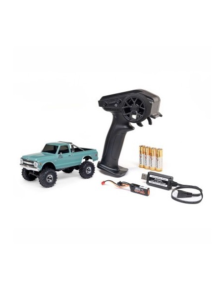 1/30 SCX30 Chevrolet K10 4X4 RTR Brushed Rock Crawler (Battery & Charger Included) Green