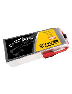 Paquete de baterías Lipo Tattu de estado semisólido de 20000 mAh, 22,2 V, 5C, 6S1P con conector AS150+XT150.