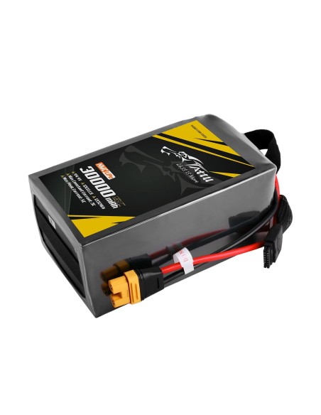 Paquete de baterías Lipo Tattu de estado semisólido de 30000 mAh 5C 44,4 V 12S1P con conector AS150U