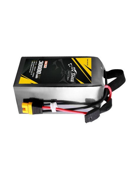 Paquete de baterías Lipo Tattu de estado semisólido de 30000 mAh 5C 44,4 V 12S1P con conector AS150U