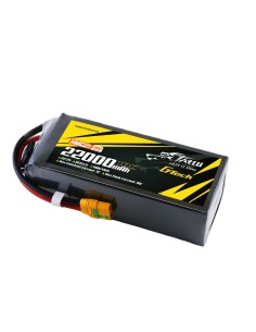 Paquete de baterías Lipo G-Tech de estado semisólido Tattu de 300 Wh/kg, 22000 mAh, 10C, 22,2 V, 6S1P, con conector XT90S-F. 2