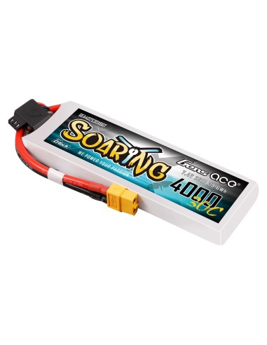 Batería Lipo Gens ace 4000mAh 2S 30C con conector XT60 | Serie Soaring | G-Tech