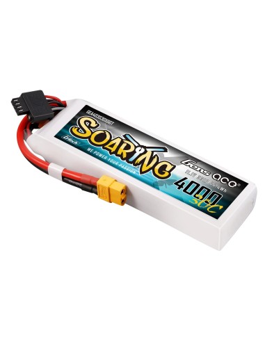 Batería Lipo Gens ace 4000mAh 3S 30C con conector XT60 | Soaring | G-Tech