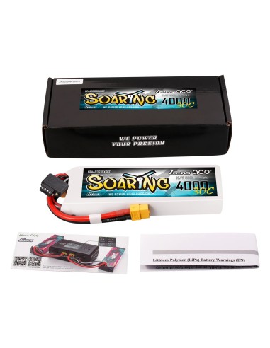 Batería Lipo Gens ace 4000mAh 3S 30C con conector XT60 | Soaring | G-Tech