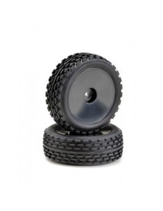 Wheel Set Buggy Disc "Offroad" front Black (2) 1:10