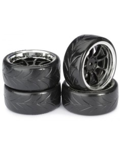 "Wheel Set Drift LP "" 9 Spoke / Profile A"" black/chrome 1: