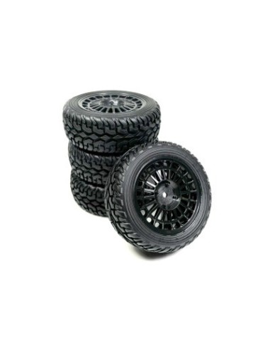 1:10 Wheel Set ""Rallye Street Design"" black (4)