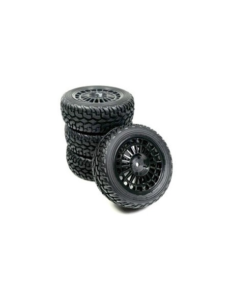 1:10 Wheel Set ""Rallye Street Design"" black (4)