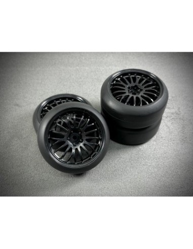 1:10 Drift Wheel Set ""The Pimp"" black (4)