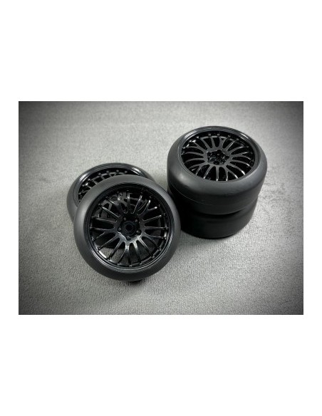 1:10 Drift Wheel Set ""The Pimp"" black (4)