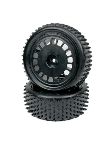 1:10 Buggy Wheel Set "Mini Pin" front black 2