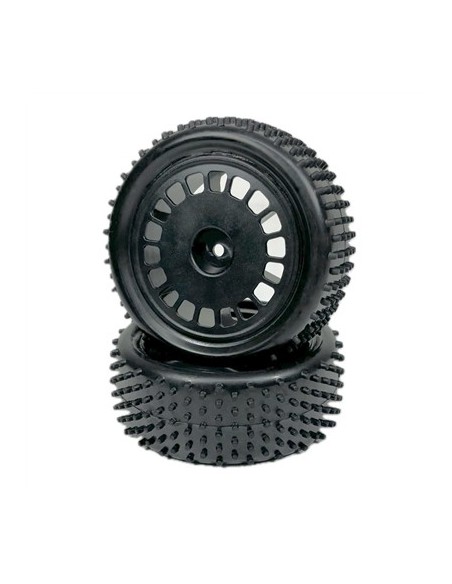 1:10 Buggy Wheel Set "Mini Pin" front black 2