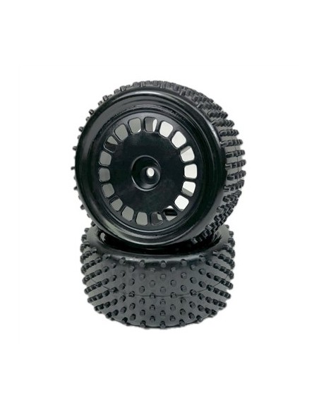 1:10 Buggy Wheel Set "Mini Pin" rear black 2