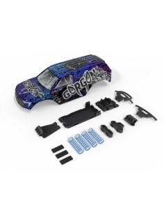1-10 GORGON Painted Decaled Trimmed Body Set (Blue-Black)