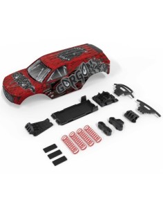 1-10 GORGON Painted Decaled Trimmed Body Set Red-Black